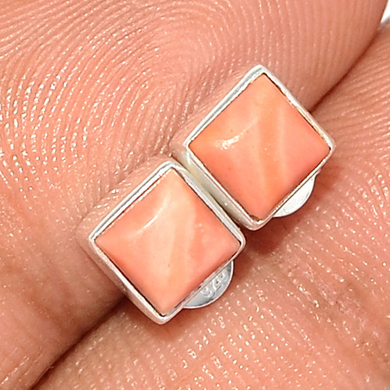 Australian Pink Opal Studs - POAS5