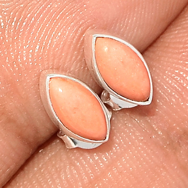Australian Pink Opal Studs - POAS9