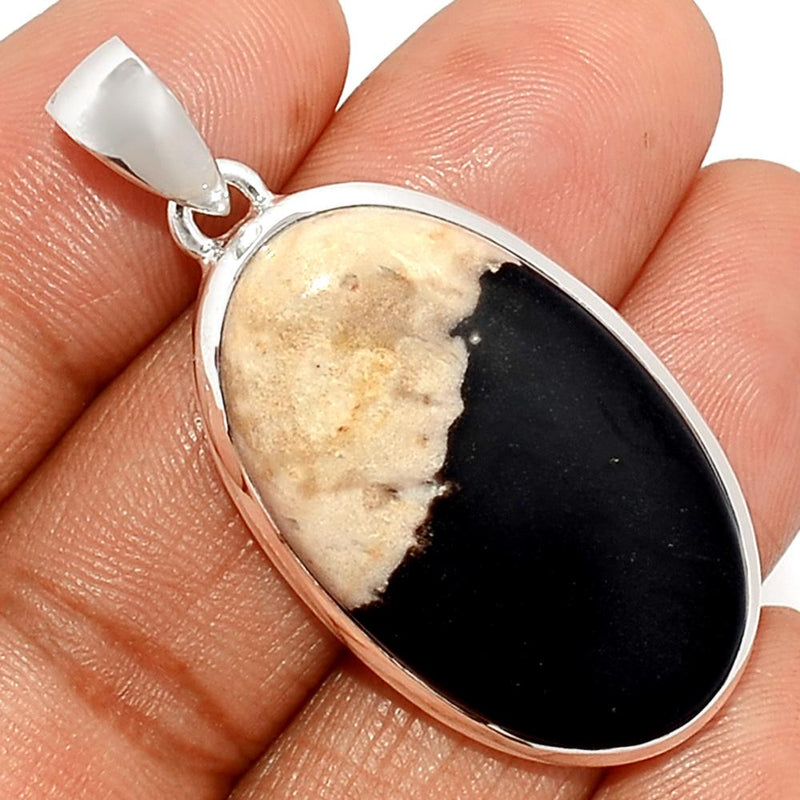 1.7" Petrified Palm Wood Pendants - PPWP13