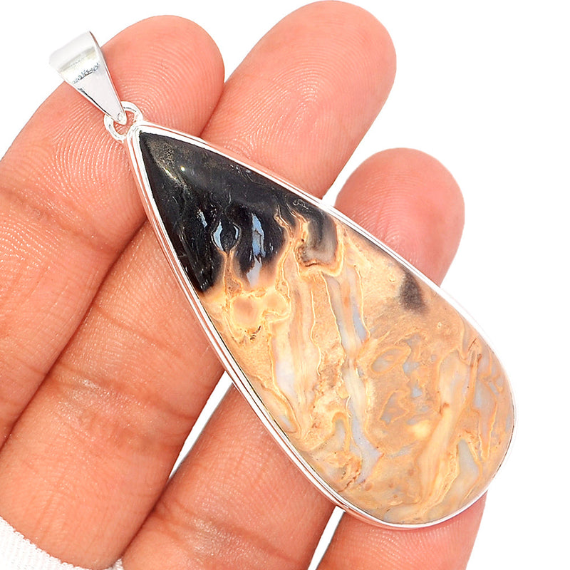 2.7" Pitrified Palm Wood Pendants - PPWP81