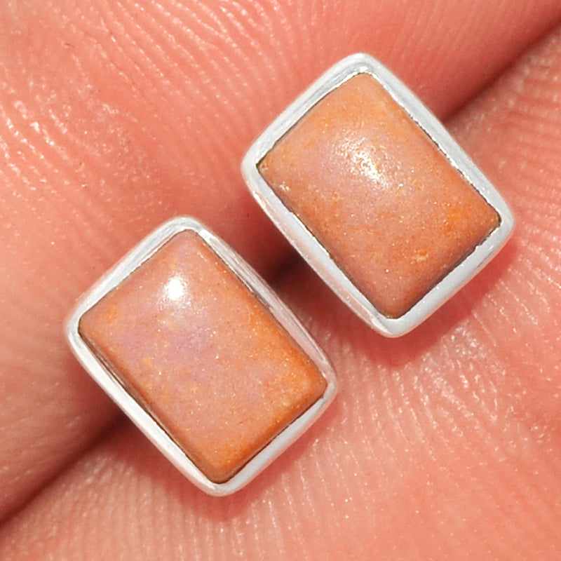 Phosphosiderite Peru Studs - PRPS41