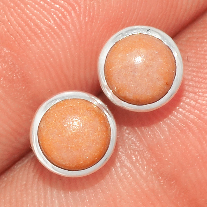Phosphosiderite Peru Studs - PRPS42