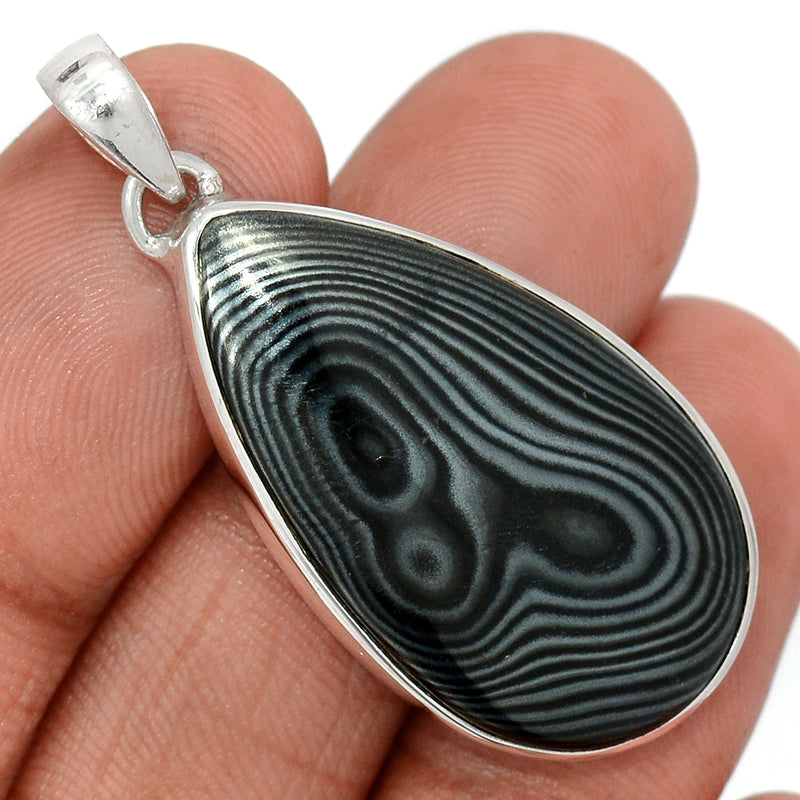 1.7" Psilomelane Pendants - PSLP1022