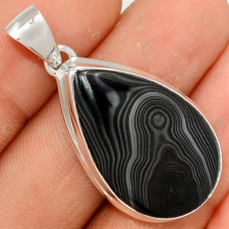 1.6" Psilomelane Pendants - PSLP584