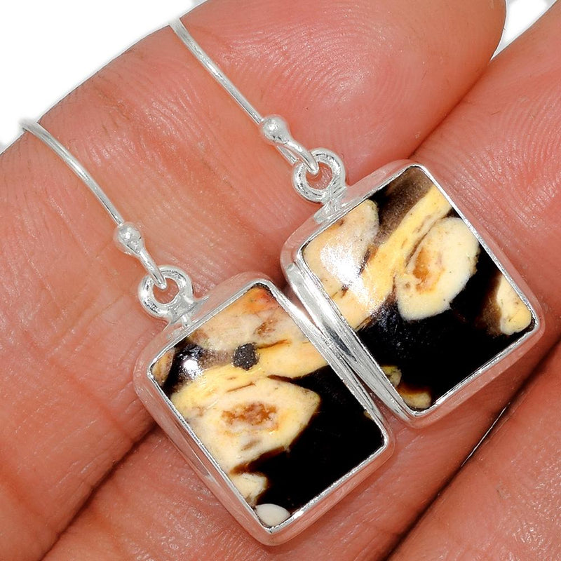 1.2" Peanut Wood Earrings - PTWE180