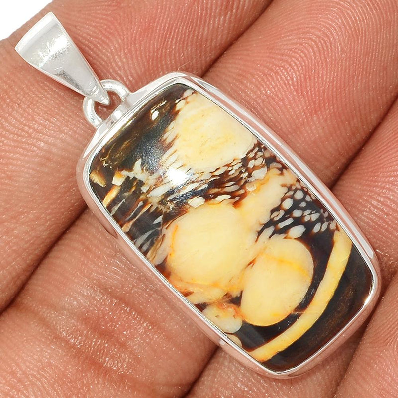 1.6" Peanut Wood Pendants - PTWP189