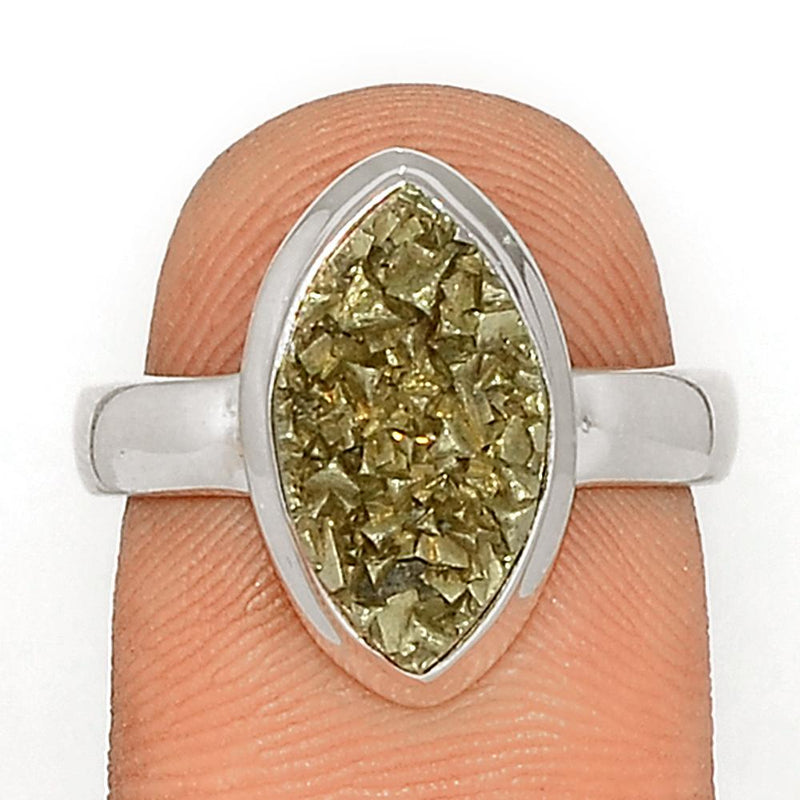 Mexican Pyrite Druzy Ring - PYDR435
