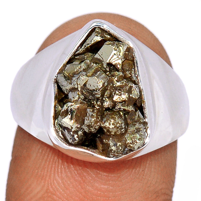Solid - Mexican Pyrite Druzy Ring - PYDR477