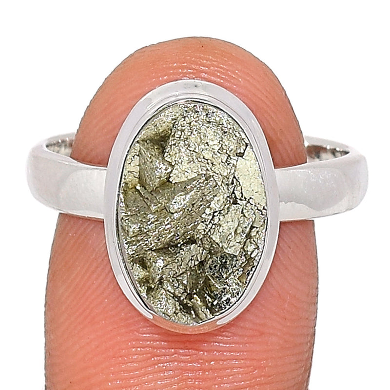 Mexican Pyrite Druzy Ring - PYDR559