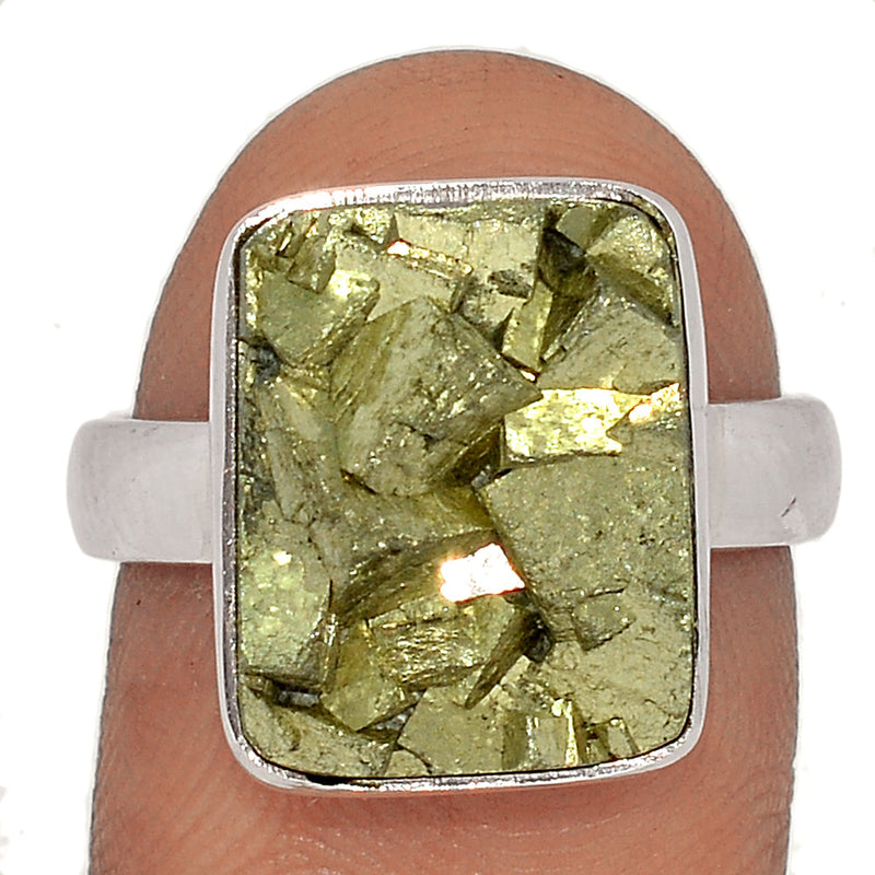 Mexican Pyrite Druzy Ring - PYDR642