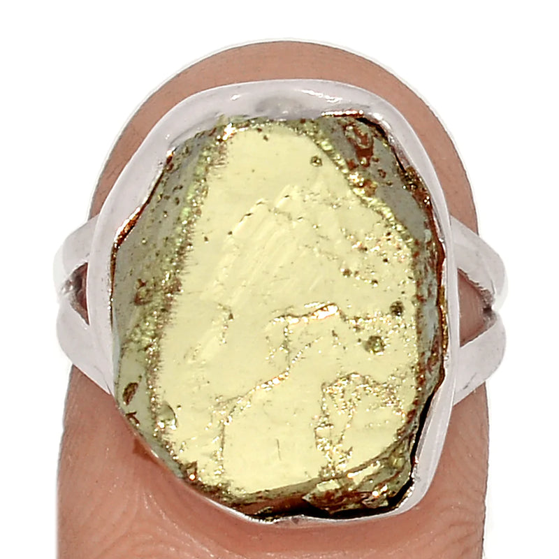Mexican Pyrite Druzy Ring - PYDR658