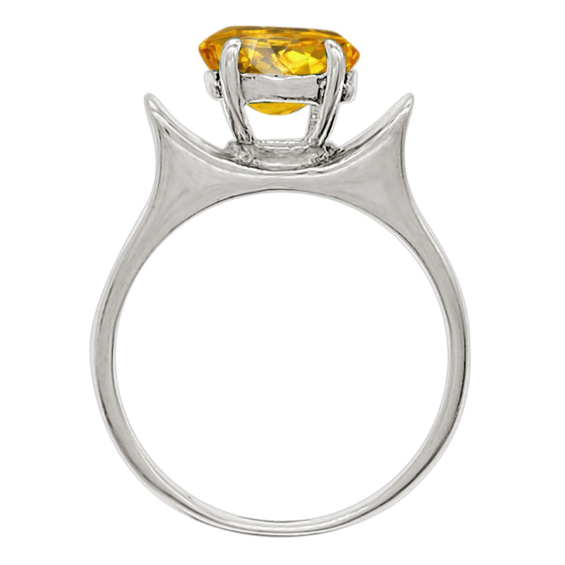 8*6 MM Oval - Citrine Silver Ring - R5023C