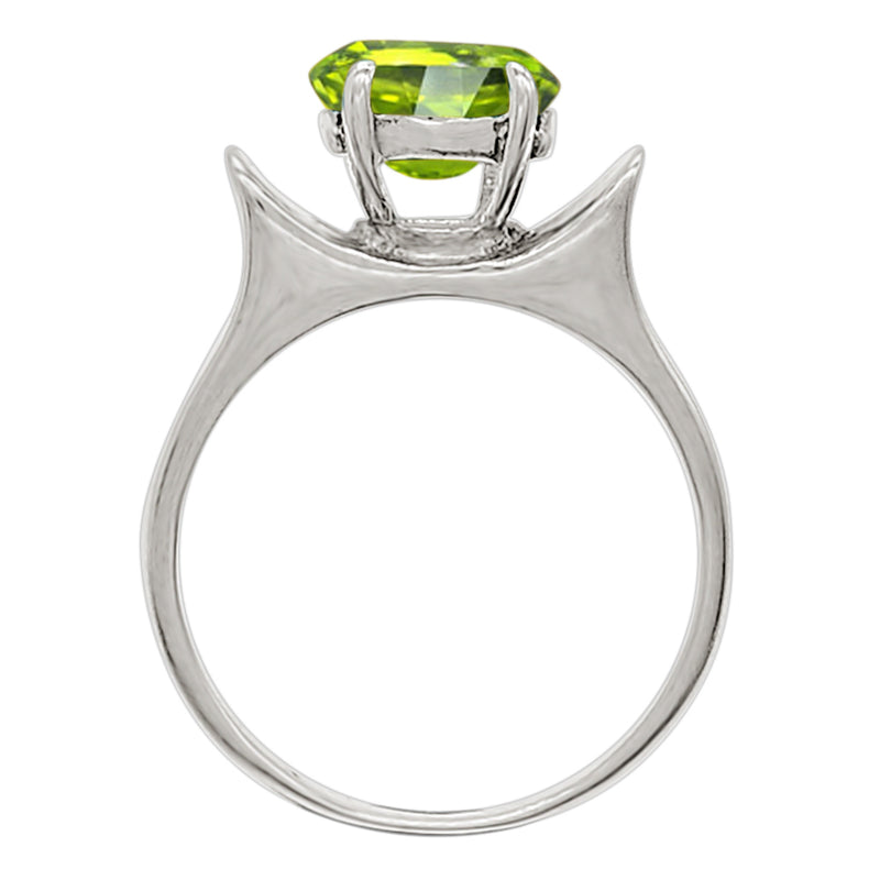 8*6 MM Oval - Peridot Silver Ring - R5023P