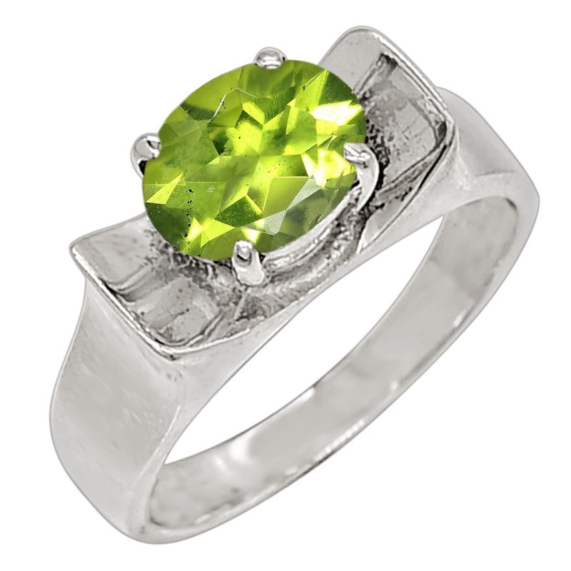 8*6 MM Oval - Peridot Silver Ring - R5023P