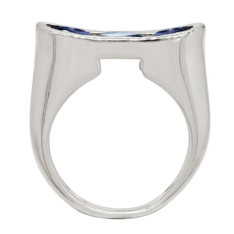 6*4 MM Oval - Iolite Silver Ring - R5029I
