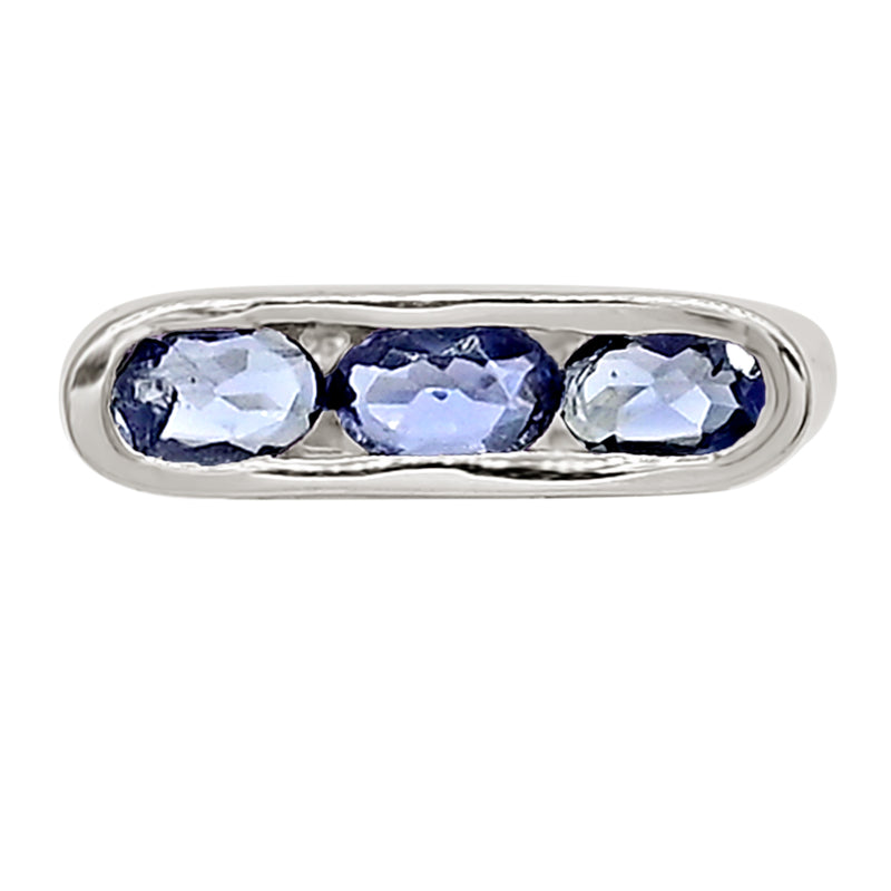 6*4 MM Oval - Iolite Silver Ring - R5029I