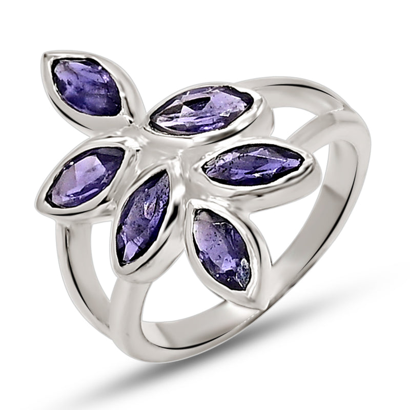 6*3 MM Marquise - Iolite Silver Ring - R5049I