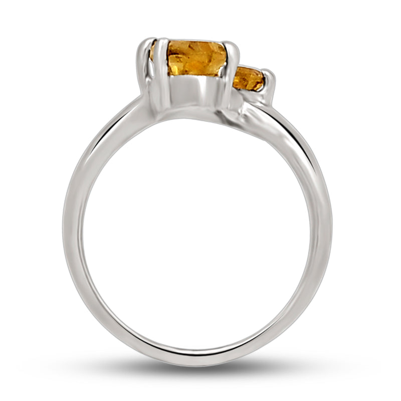 10*5 MM Marquise - Citrine Silver Ring - R5056C