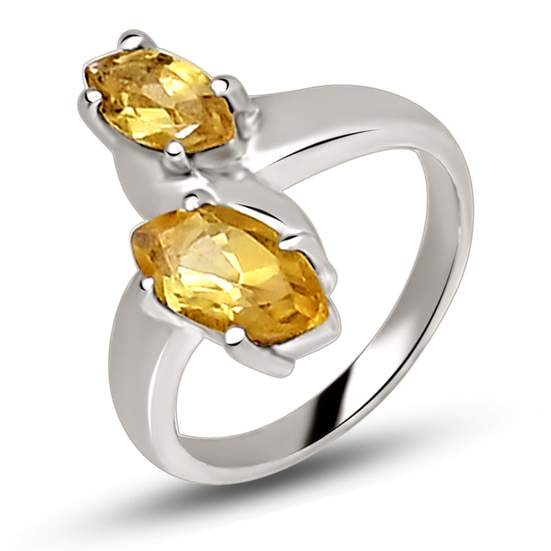 10*5 MM Marquise - Citrine Silver Ring - R5056C