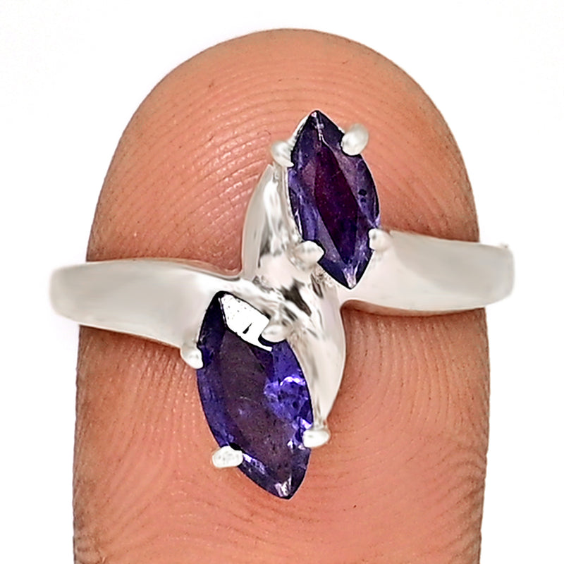 10*5 MM Marquise - Iolite Silver Ring - R5056I