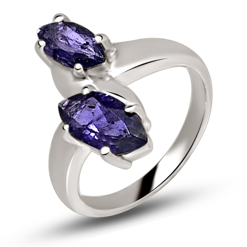 10*5 MM Marquise - Iolite Silver Ring - R5056I