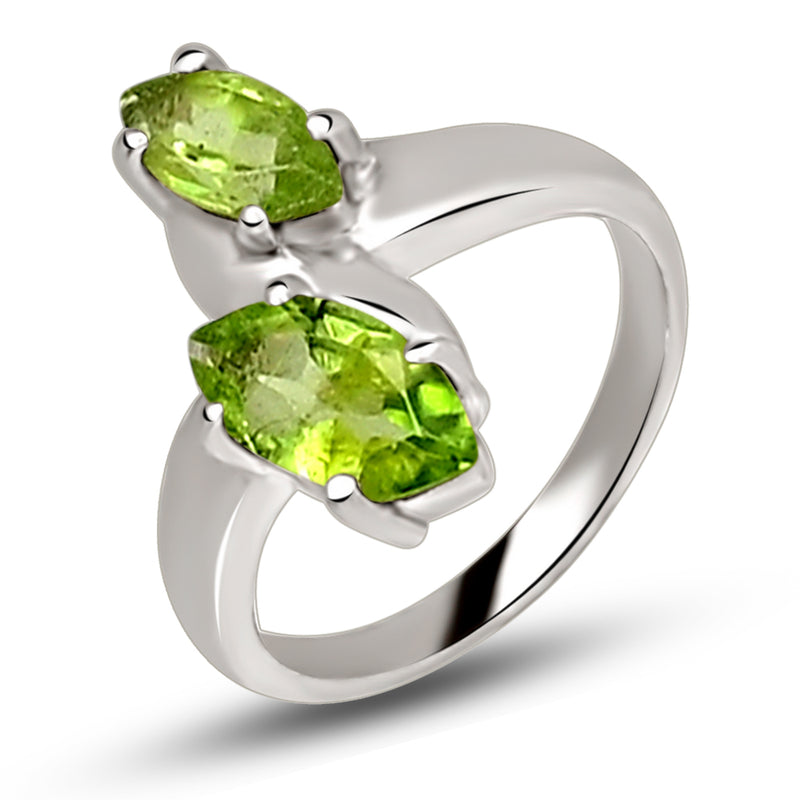 10*5 MM Marquise - Peridot Silver Ring - R5056P