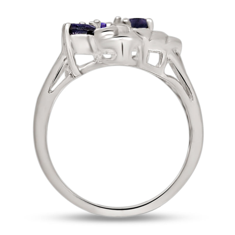 6*4 MM Pear - Iolite Silver Ring - R5060I
