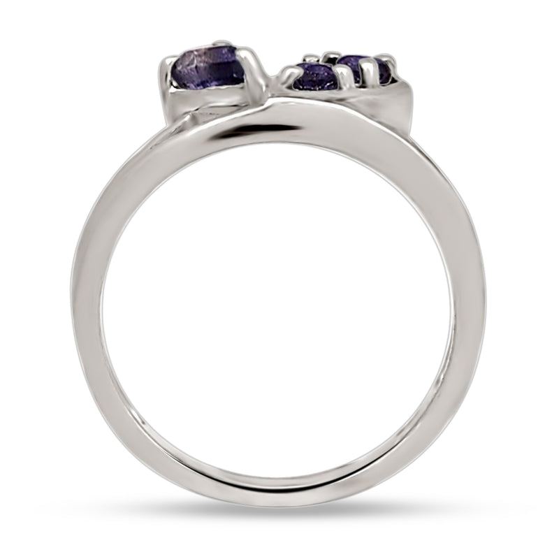 6*4 MM Pear - Iolite Silver Ring - R5061I