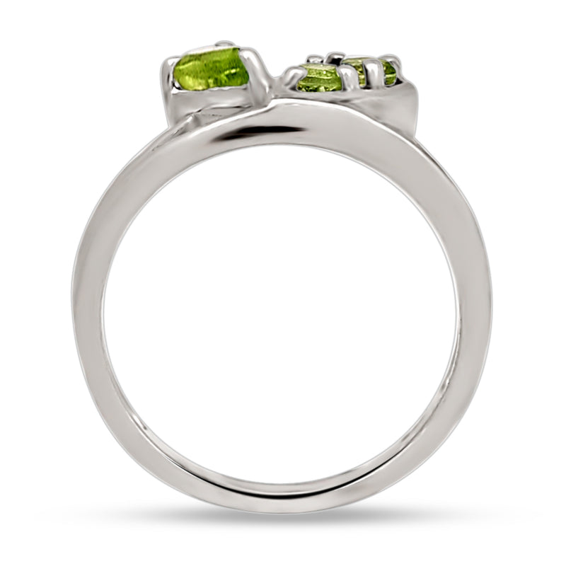 6*4 MM Pear - Peridot Silver Ring - R5061P