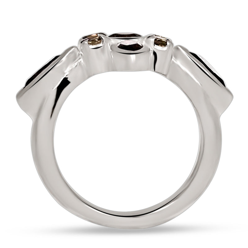 6*3 MM Marquise - Smokey Quartz Silver Ring - R5063SQ