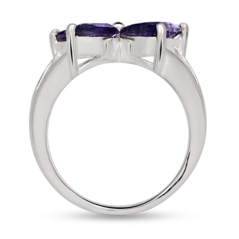 8*4 MM Marquise - Iolite Silver Ring - R5066I