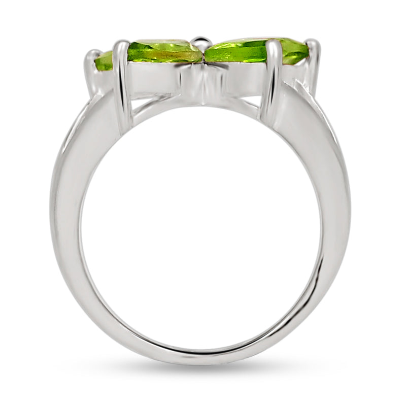 8*4 MM Marquise - Peridot Silver Ring - R5066P