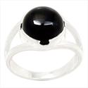 Black Onyx Silver Ring - R5352BO