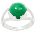 Green Onyx Silver Ring - R5352GO