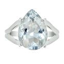 Crystal Silver Ring - R5357CRY