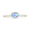 Rainbow Moonstone - Faceted Silver Ring - R5358RMF