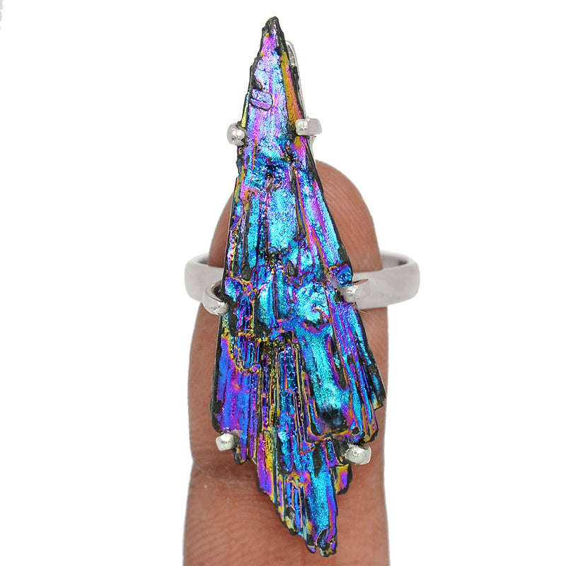 Claw - Rainbow Aura Kyanite Ring - RAKR312