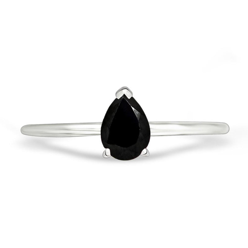 7*5 MM Pear - Black Spinal Ring - RBC301-BS Catalogue