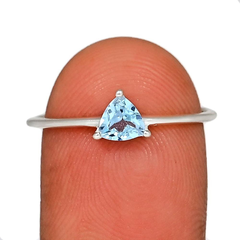 5*5 MM Trillion - Blue Topaz Ring - RBC303-BT Catalogue