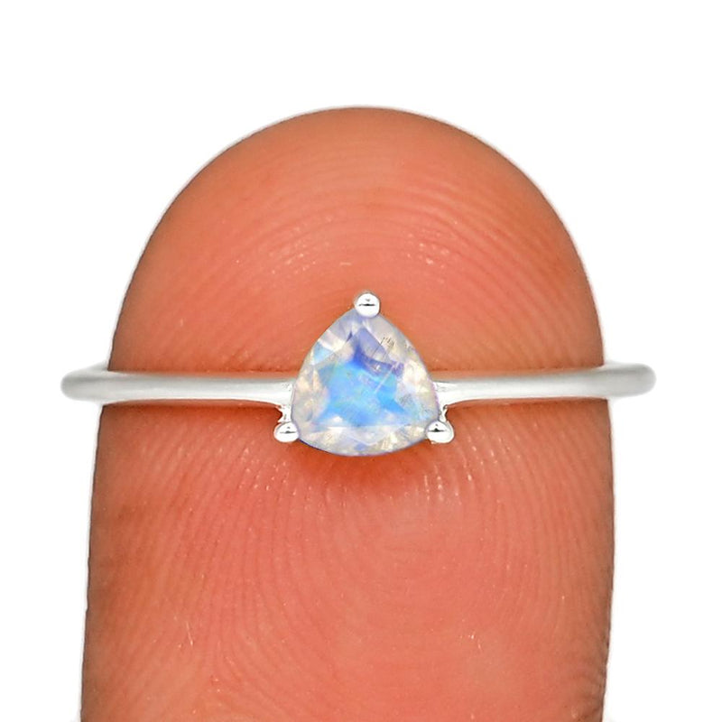 5*5 MM Trillion - Rainbow Moonstone Faceted Ring - RBC303-MNF Catalogue