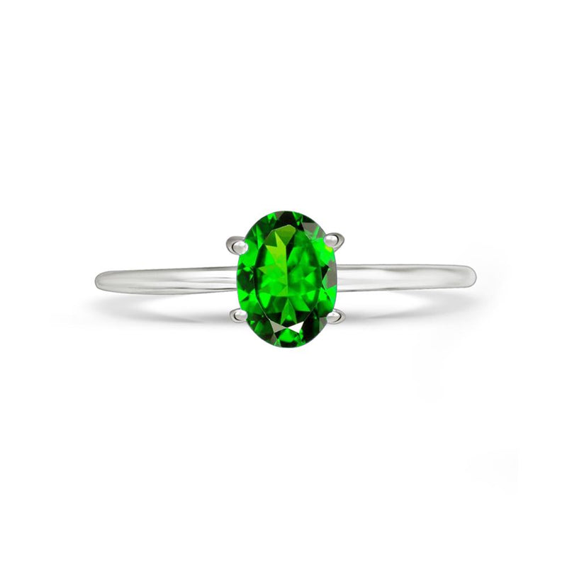 6*4 MM Oval - Chrome Diopside Faceted Ring - RBC309-CDF Catalogue