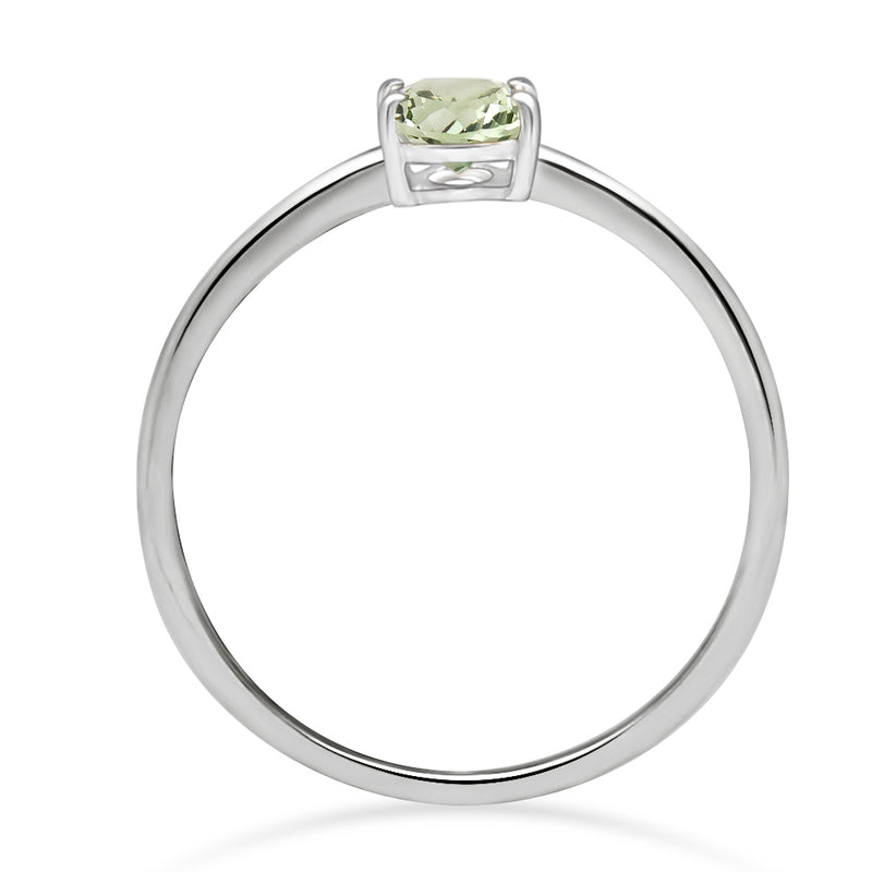7*5 MM Oval - Green Amethyst Ring - RBC305-GA Catalogue