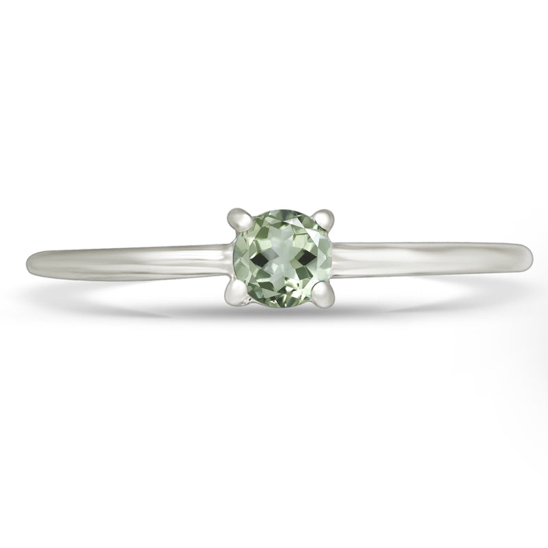 5*5 MM Round - Green Amethyst Ring - RBC306-GA Catalogue