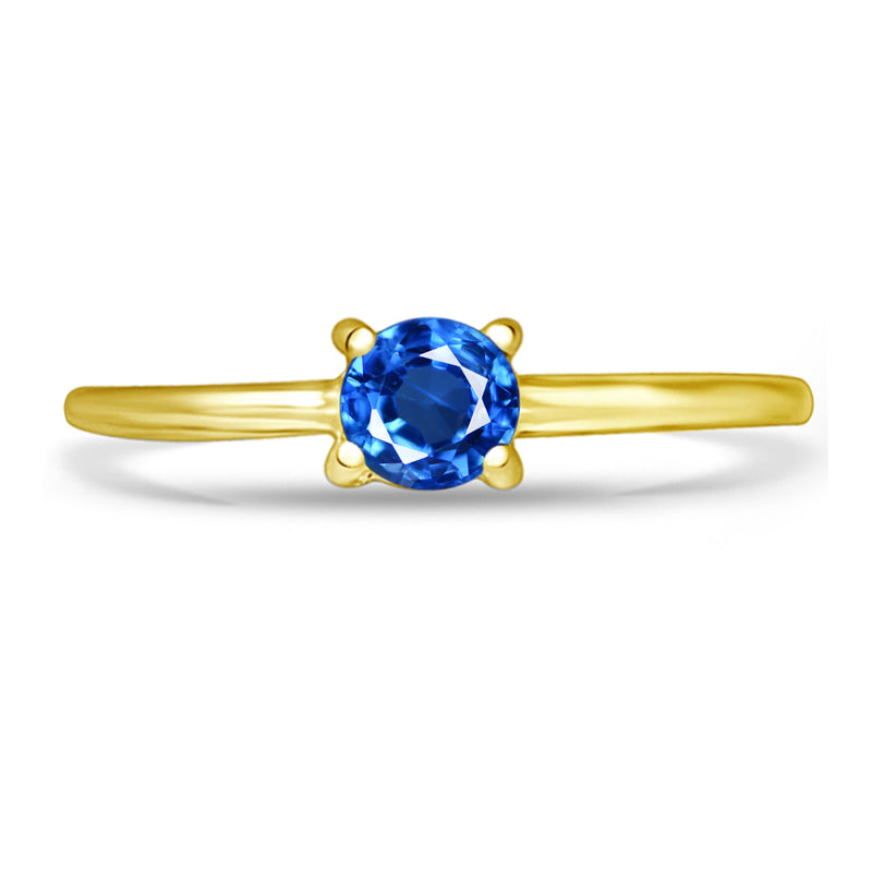 5*5 MM Round - 18k Gold Vermeil - Kyanite Faceted Ring - RBC306G-KYF Catalogue