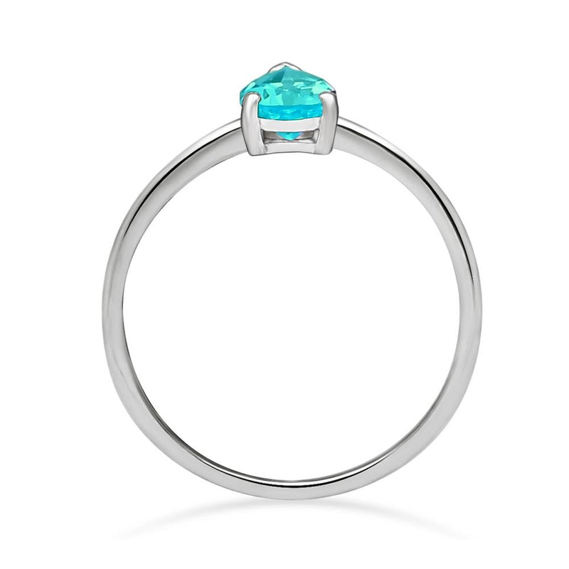 6*4 MM Pear - Neon Blue Apatite Faceted Silver Ring - RBC308-NBF Catalogue