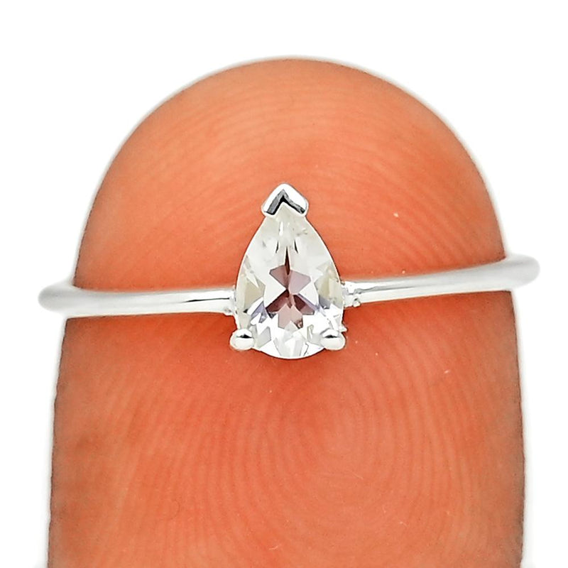 6*4 MM Pear - Petalite Faceted Ring - RBC308-PTF Catalogue