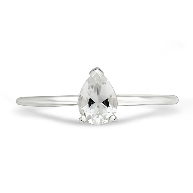 6*4 MM Pear - Petalite Faceted Ring - RBC308-PTF Catalogue
