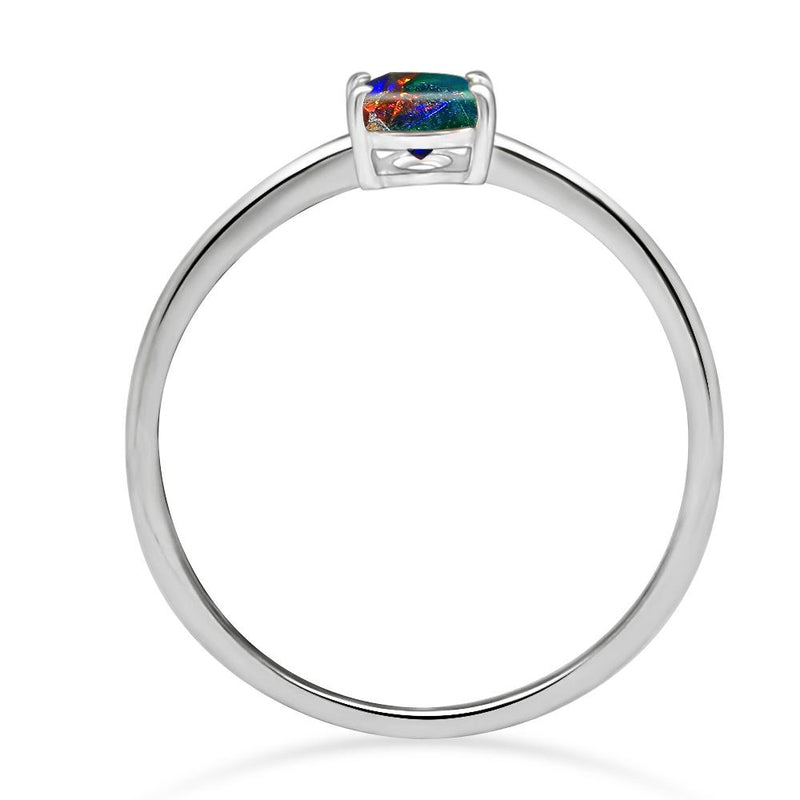 6*4 MM Oval - Chalama Black Opal Faceted Ring - RBC309-CBF Catalogue