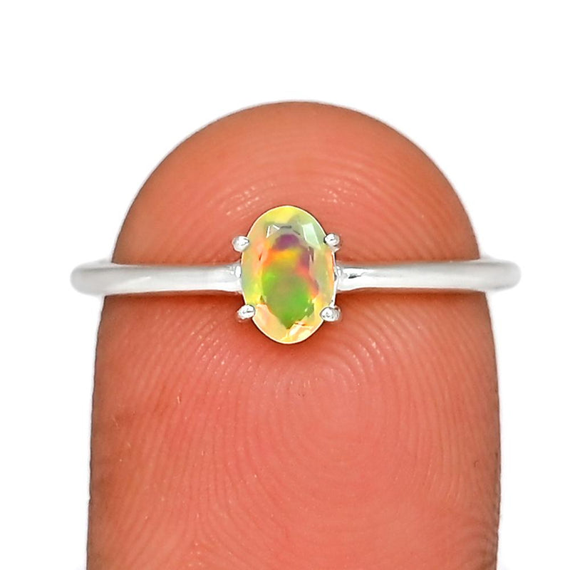 6*4 MM Oval - Ethiopian Opal Faceted Ring - RBC309-EOF Catalogue