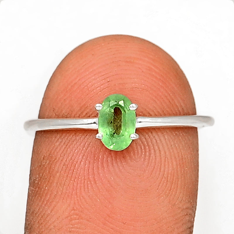 6*4 MM Oval - Green Kyanite Faceted Ring - RBC309-GKF Catalogue